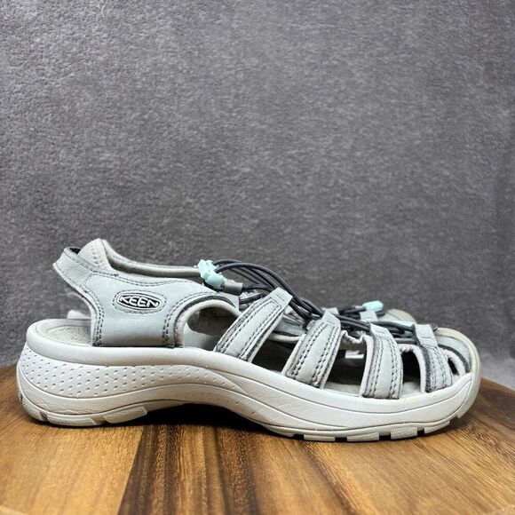 Keen Astoria West Sandals Women's 10 Gray Waterproof Slip On Hiking Trail Shoes - Picture 1 of 8